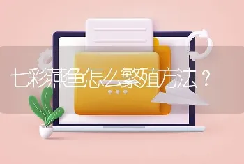 七彩燕鱼怎么繁殖方法？