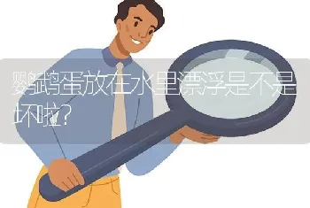 鹦鹉蛋放在水里漂浮是不是坏啦？