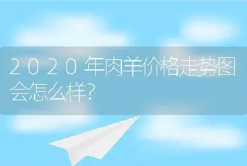 2020年肉羊价格走势图会怎么样？