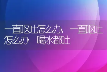 一直呕吐怎么办，一直呕吐怎么办 喝水都吐