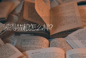 派得猫粮怎么样？