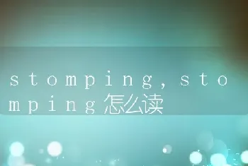 stomping，stomping怎么读