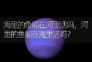 海里的鱼能在河里活吗，河里的鱼能在海里活吗？