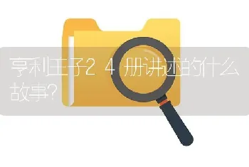 亨利王子24册讲述的什么故事？