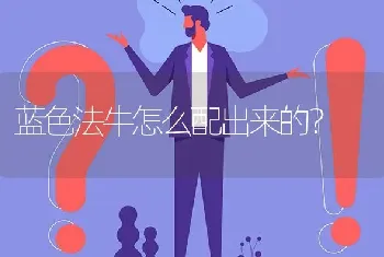 蓝色法牛怎么配出来的？