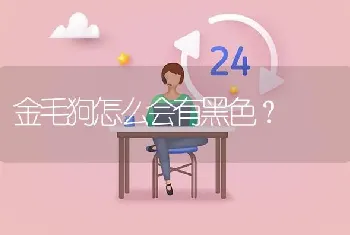 金毛狗怎么会有黑色？