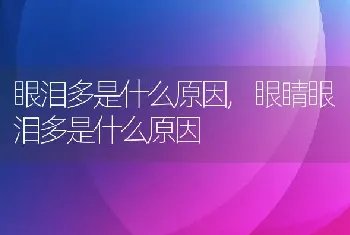 眼泪多是什么原因，眼睛眼泪多是什么原因