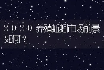 2020养殖蚯蚓市场前景如何？