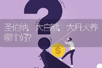 圣伯纳,大白熊,大丹犬养哪个好？