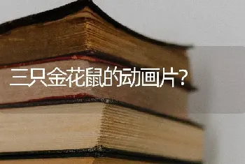 三只金花鼠的动画片？