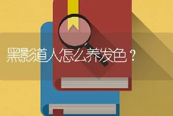 黑影道人怎么养发色？