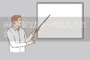 两个月的法斗一天吃几个蛋黄？