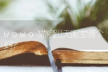 wowo猫粮跟天衡宝哪个好？