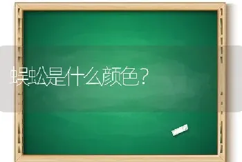 蜈蚣是什么颜色？