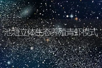 池塘立体生态养殖青虾模式