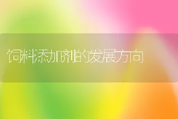 饲料添加剂的发展方向