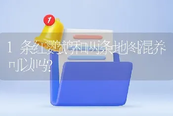 1条红鹦鹉和两条地图混养可以吗？