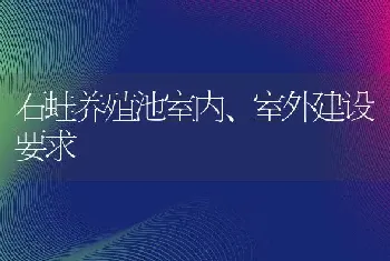 石蛙养殖池室内、室外建设要求
