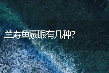 兰寿鱼蒙眼有几种？