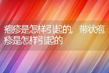 疱疹是怎样引起的，带状疱疹是怎样引起的