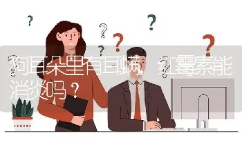 狗耳朵里有耳螨，红霉素能消炎吗？