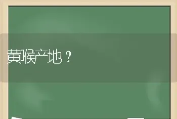 黄喉产地？