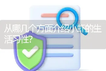 从哪几个方面介绍小虾的生活习性？