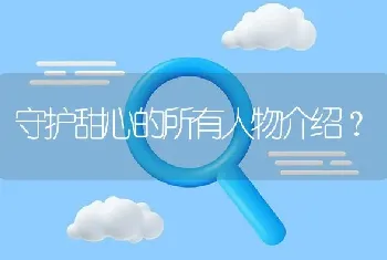 守护甜心的所有人物介绍？