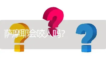 萨摩耶会咬人吗？