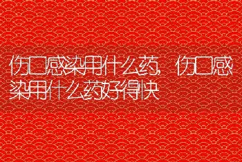 伤口感染用什么药，伤口感染用什么药好得快