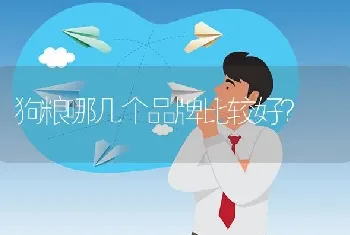 狗粮哪几个品牌比较好？