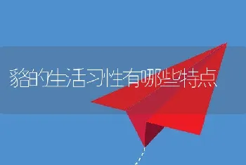 貉的生活习性有哪些特点