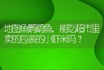 地图鱼鹦鹉鱼，能吃超市里卖的包装的小虾米吗？