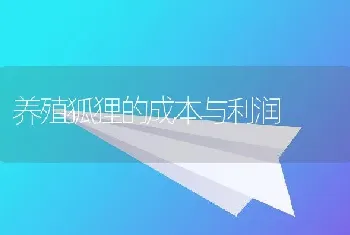 养殖狐狸的成本与利润