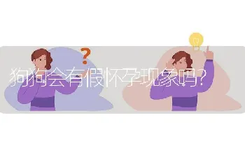 狗狗会有假怀孕现象吗？