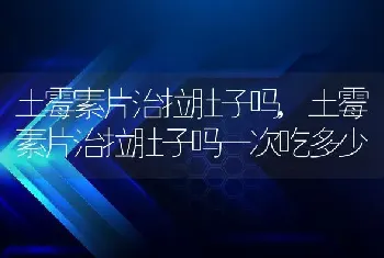 土霉素片治拉肚子吗，土霉素片治拉肚子吗一次吃多少