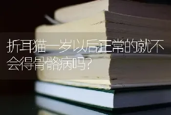 折耳猫一岁以后正常的就不会得骨骼病吗？