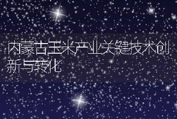 内蒙古玉米产业关键技术创新与转化