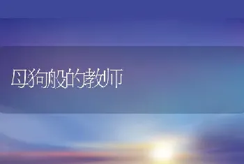 母狗般的教师