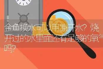 金鱼换水可以用凉开水？烧开过的水里面还有足够的氧气吗？