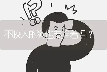 不咬人的狗也要拴着吗？