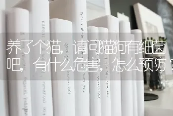 养了个猫，请问猫狗有细菌吧，有什么危害，怎么预防？