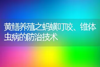 黄鳝养殖之蚂蟥叮咬、锥体虫病的防治技术