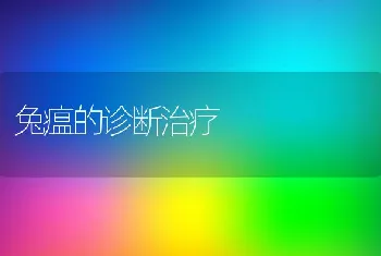 兔瘟的诊断治疗