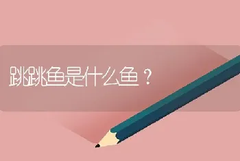 跳跳鱼是什么鱼？