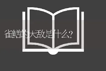 雀鳝的天敌是什么？