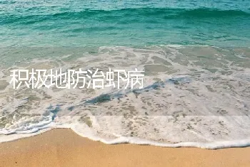 积极地防治虾病