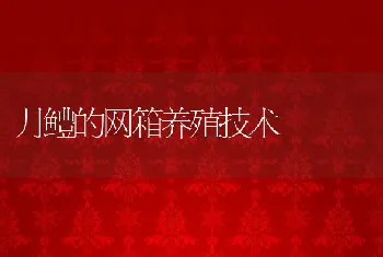 大眼狮鲈人工养殖技术