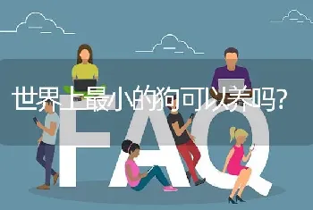 世界上最小的狗可以养吗？