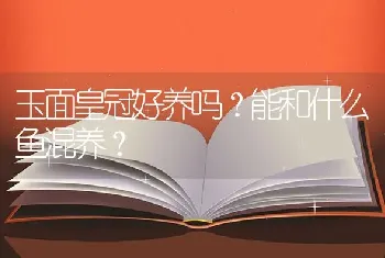 玉面皇冠好养吗？能和什么鱼混养？